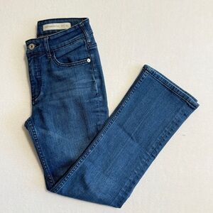 Pilcro Women's Boot Cut Jeans in Dark Blue